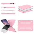 thumbnail image 5 of Mosiso Case for MacBook Pro 14 inch 2024-2021 M4 A3112 A3185 A3401 M3 A2918 A2992 M2 A2779 M1 A2442 Pro Max Chip with Touch ID, Plastic Hard Shell with Keyboard Cover, Crystal Pink, 5 of 6
