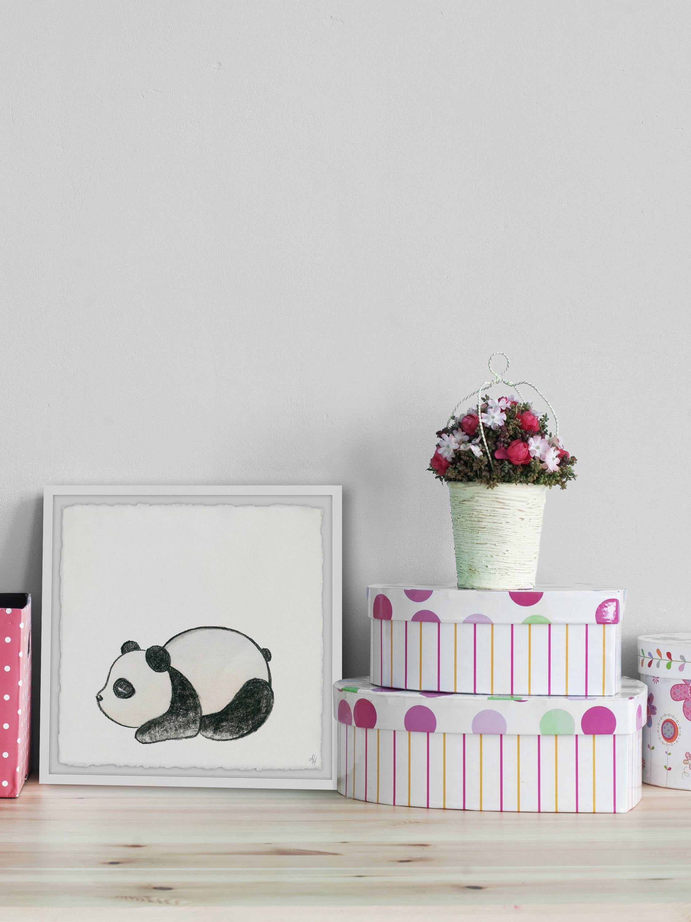 Marmont Hill Sleepy Panda Framed Wall Art
