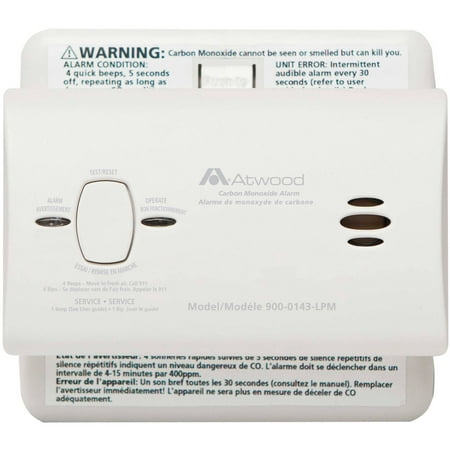 Atwood 32701 RV Carbon Monoxide Detector - Non-Digital, (Best Carbon Monoxide Detector For Rv)