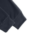 thumbnail image 4 of GuangCheng Men's Fleece Pullover Sweatshirt with Elbow Patches,Half Zip Placket,Casual Warm Tops,Baggy Fit Tops,Navy,Size L, 4 of 9
