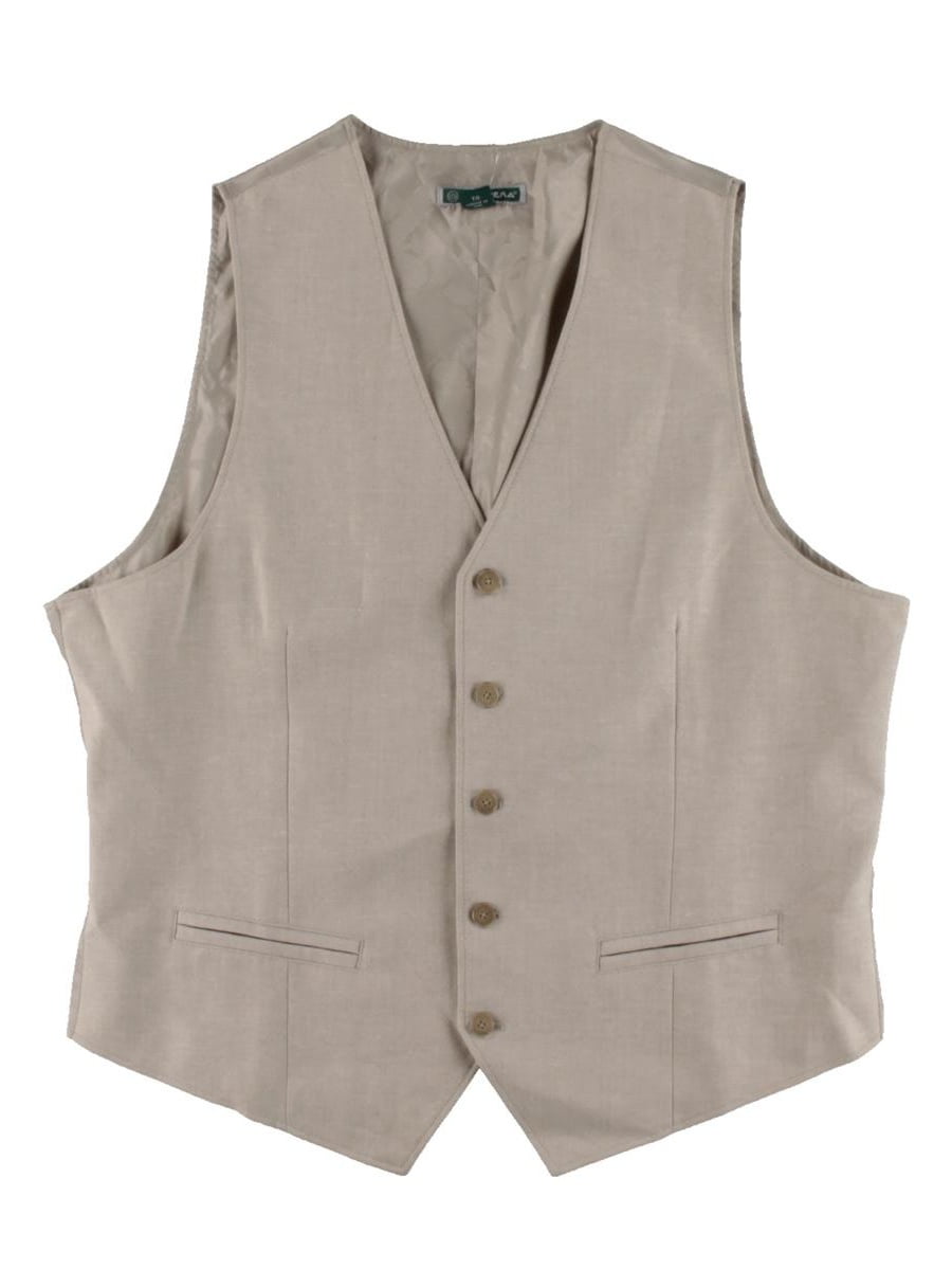 Cubavera Cubavera Mens Linen Button Front Suit Vest