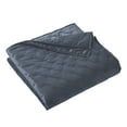 thumbnail image 2 of Better Homes & Gardens Dark Grey Soft Velvet Embroidered Quilt, Full/Queen, 2 of 5