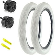 2 Pack Kids Bike Tire 14x2.125 16x2.125 20x2.125 Folding Tire for Kids Bikes Compatible Fits Most Kids Bikes