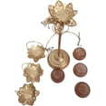 thumbnail image 4 of India Meets India 3 Arms Lotus Tealight Candle Holder, Centerpiece for Home Decor/Dinning/Living Room/ Bedroom/Office/Parties and Wedding Decoration Tealight Candle Holder, 16 in, 4 of 5