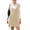 Apricot, variant on Zeagoo Women's Sweater Vest Dress Oversized Sleeveless V-Neck Casual Pullover Sweater Fall Winter Knit Slit Short Dress