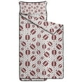 thumbnail image 2 of Brown Footballs with Stars Pattern Toddler Nap Mats for Kids Preschool,Sleeping Mat Bag or Kids,Toddler Sleeping Bag,Toddler Nap Mat or Daycare, 2 of 6