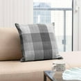 thumbnail image 4 of Herringbone Check Cotton Cushions Set of 2 Poly Filled With Zipper Machine Washable, 4 of 4