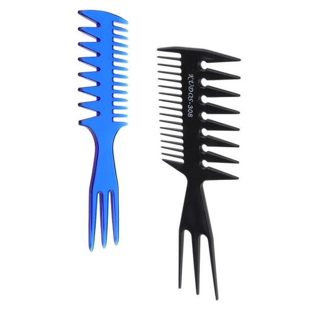 2 uds Peine de plástico suave Yuyangstore para peluquería Afro levantamiento de cabello