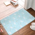 thumbnail image 2 of Vsdgher Cute Bunny print Flannel Anti-Slip Floor Mat Comfort Mat Floor Carpet for Decor, Non-Slip, Home, Office, Laundry, Durable, 2 of 5