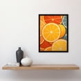 thumbnail image 4 of Lemons and Oranges Oil Painting Abstract Fruit Slices Kitchen Artwork Art Print Framed Poster Wall Decor 12x16 inch, 4 of 5