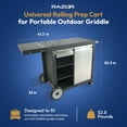 thumbnail image 4 of Razor Universal Rolling Prep Cart for Portable Outdoor Griddle and Grills, 4 of 11