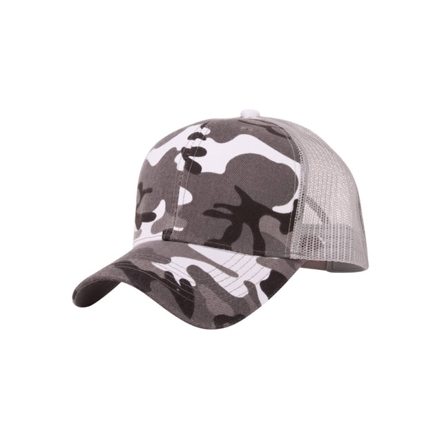 Chapeau Ajustable à Profil Bas pour Extérieur - Camouflage Gris