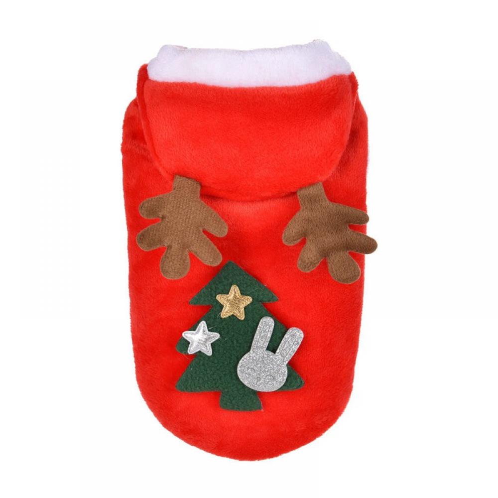 Pet Reindeer Coat Christmas Elk Costume Winter Puppy Holiday Apparel
