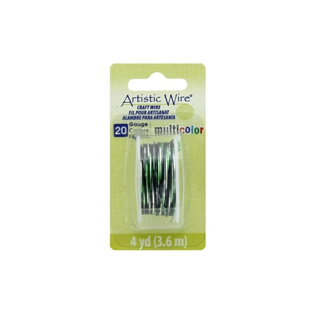 UPC: 0035926157255 | Artistic Wire Multicolor 20Ga Slvr/Black/Grn 4yd