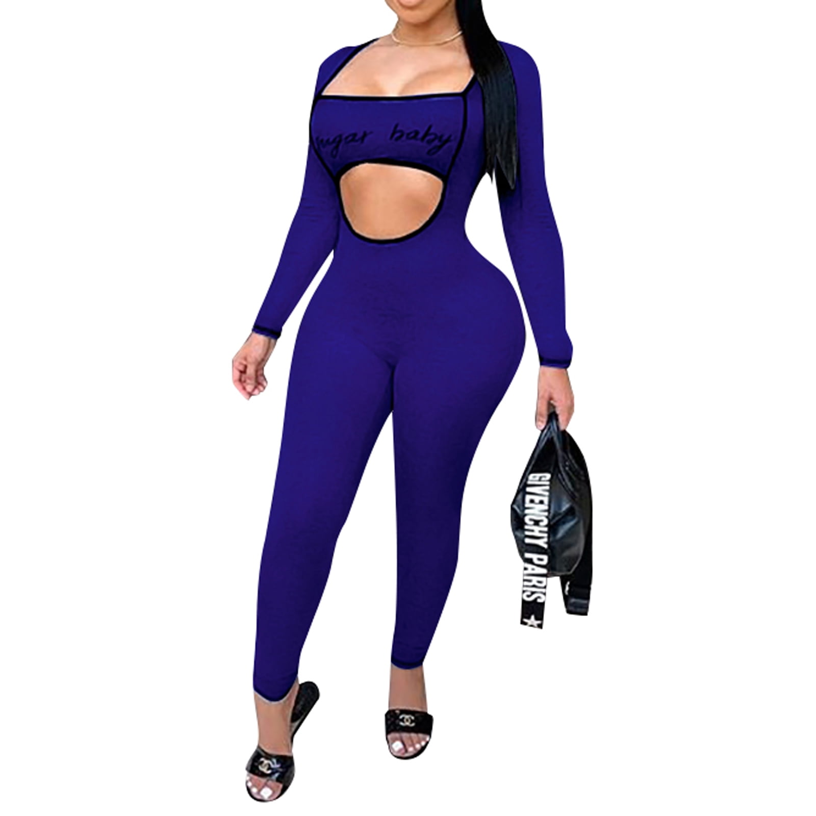 tight long sleeve jumpsuit