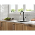 thumbnail image 3 of Delta 9191-Pr-Dst Monrovia 1.8 GPM Deck Mounted Pull Down Kitchen Faucet - Lumicoat Chrome, 3 of 7