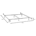 thumbnail image 2 of Esme Queen or E King Bed Frame Black (Headboard & Footboard), 2 of 2