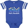 thumbnail image 3 of Inktastic Happy Hanukkah with lit candles Boys or Girls Baby Bodysuit, 3 of 5