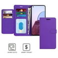 thumbnail image 2 of CoverON For Oneplus Nord N20 5G Wallet Case, RFID Blocking Vegan Leather 6x Card Slot Holder Cover Flip Folio Phone Pouch, Purple, 2 of 6