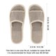thumbnail image 2 of IDEANATEGRATE 2 Pares De Slippers De Lino Beige Con Suela Eva Impermeable Y Antideslizante, 2 of 6