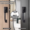 thumbnail image 2 of Exterior Door Handle & Deadbolt, Reversible Lever Handle for Right & Left Entry Doors, 2 of 8