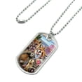 thumbnail image 2 of Southwestern Animals Selfie Cougar Fox Roadrunner Prairie Dog Military Dog Tag Pendant Necklace with Chain, 2 of 5