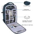 thumbnail image 2 of Sac à Dos Deep TealCamera, Sac pour Appareil Photo DSLR/SLR/Mirrorless 15-16 Pouces Étui Rigide Imperméable avec Support Trépied et Compartiment pour Ordinateur Portable Compatible avec Canon/Nikon, Noir, 2 of 5