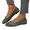Green, variant on YOUYEDIAN Loafers for Women Fashion Slip On Round Toe Casual Low Heel Floral Deco Flats Versatile Comfy Dress Shoes