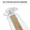 thumbnail image 2 of NIAIZEK 50Pcs White Organza Drawstring Bags - Folding Hand Fan Pouch for Party/Wedding Favors & Gift Packaging(10.02X2.36X0.02in), 2 of 7