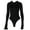 Black/White/Brown, variant on Womens Long Sleeve Lapel Collar Romper Button Down Bodysuit Jumpsuits Tops