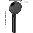 thumbnail image 4 of Unbranded Shower Head – Water-Saving – High Pressure – Anti-Limescale – Stainless Steel – Universal – Silver – Includes Installation Set, 4 of 5