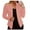 3-Pink, variant on Women's Jacket Double Suit Solid Open Front Slim Fit Work Office Blazer Plus Size Lightweight Jacket