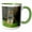Green/White, variant on 3drose, Gorgeous Majestic Tiger Keeping a Look Out, 15oz Mug