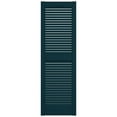 thumbnail image 4 of Ekena Millwork 12"W x 52"H Mid-America Vinyl, Standard Size Cathedral Top Center Mullion, Open Louver Shutter, w/Installation Shutter-Lok's & Matching Screws (Per Pair), 166 - Midnight Blue, 4 of 14