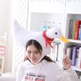 thumbnail image 3 of Gorra para disfraz, diseño de pato blanco, felpa, cosplay, fiesta, 3 of 3