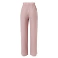 thumbnail image 3 of WENWU Women'S Pants Women'S Casual Pants Pink Pants for Women Loose Pants High Waisted Wide Leg Pants for Women Womens Summer Pants, 3 of 5