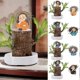 thumbnail image 3 of Mini Brazil Lucky Wood with Monk Ornament, Brazilian Lucky Wood for Home Decor & Good Luck Charm, 3 of 5