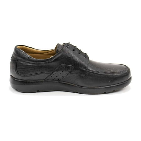 

Retto Men s Randy Comfort Leather Lace-up Shoe Black 9 M US