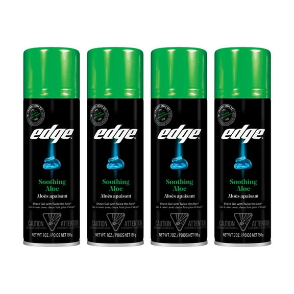 Edge Shave Gel Soothing Aloe 7 oz (Pack of 4)