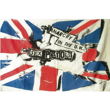 1976 Sex Pistols Anarchy In The Uk Debut Single Poster Punk Rock 20x30