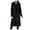 Black, variant on Hfyihgf Women's Double Breasted Trench Coat Classic Notch Collar Long Sleeve Peacoats Winter Warm Slim Fit Long Woolen Jackets Coat with Pockets Clearance(Black,L)