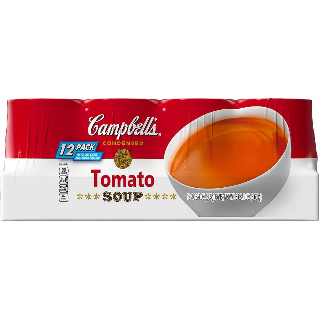 Campbells Condensed Healthy Low Fat Tomato Soup Can, (12 Pack/10.75 Ounces)