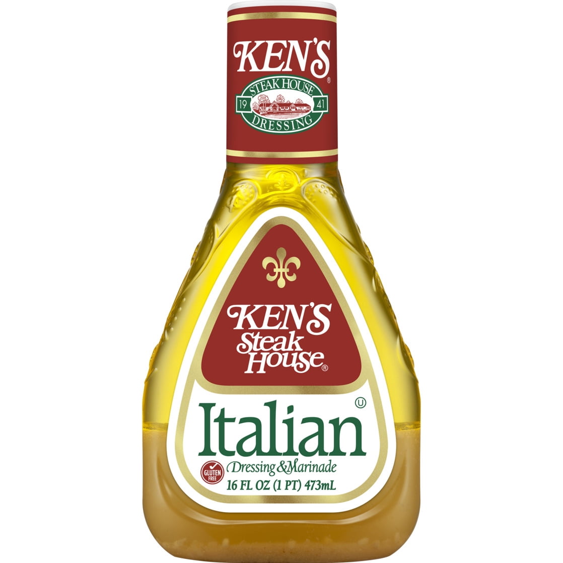 (4 pack) Ken's Steak House® Italian Salad Dressing & Marinade 16 fl oz