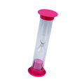 thumbnail image 2 of Reloj de arena pequeño, temporizador de arena de 2 minutos, reloj de arena multiusos de escritorio, temporizador de reloj de arena para niños, hogar, rosa, 2 of 9