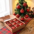 thumbnail image 6 of 9PCS Christmas Ball Ornaments 3.15'' Shatterproof Foam Hanging Balls Christmas Tree Decoration Ornaments for Xmas Holiday Party Wedding Decor, Red, 6 of 7