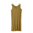 thumbnail image 1 of Timegard Chemise de Nuit Sans Manches pour Femmes, Col Rond, Fente Latérale, Robe de Maison Ample et Douce, Robe de Nuit Décontractée, 1 of 5