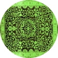thumbnail image 1 of Ahgly Company Indoor Round Oriental Green Industrial Area Rugs, 8' Round, 1 of 4