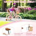 thumbnail image 3 of KORIMEFA Bike for Toddlers and Kids Ages 6 7 8 9 Years Old, 16 inch Kids Bike with Training Wheels & Basket, 16 in Girl Bicycle with Handbrake & Kickstand, 3 of 13
