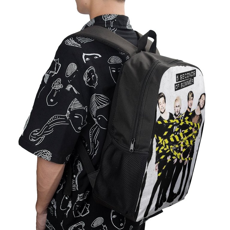 5 Seconds of Summer 5Sos Backpack 17 Inch Shoulder Bag Sturdy 