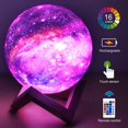 HYODREAM5.9' Moon Lamp Kids Night Light Galaxy Lamp 16 Colors LED Moon Light with Rechargeable Battery Touch & Remote Control as Birthday Gifts for Boys/Girls/Kids - image 6 of 6